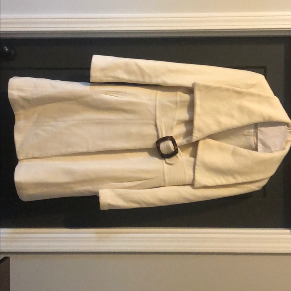 Jessica Simpson winter white wool dress coat